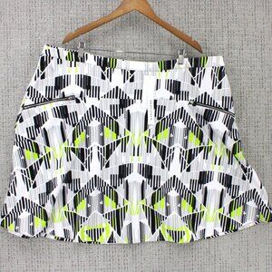 Modamix Skirt A Line Skirt Womens Sz 24W Multicolor Casual Geometric Pattern NWT
